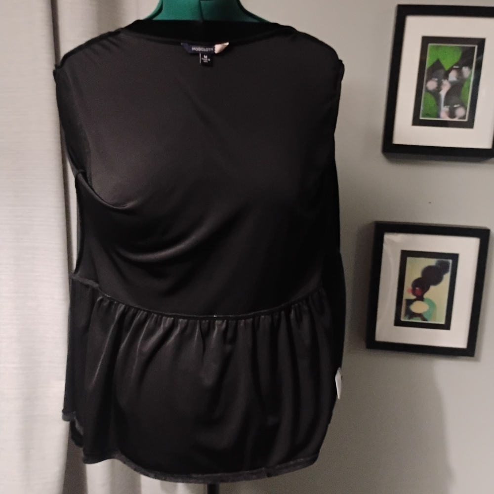 Modcloth Luxe The Part Soft Draped Black Velvet Blazer Sz M - Picture 14 of 16